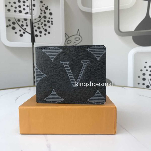 

with box mens wallets luxury damier graphite purses embossed flower letters small credit card holders male fashion money clutch bags high-qu, Red;black