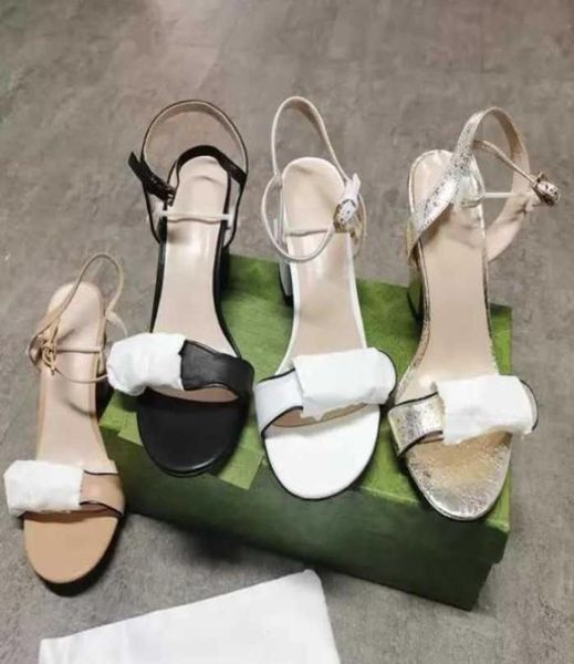 

women leather sandals double goldtoned hardware black highheels ankle strap mid sandal dress wedding shoes party se6264710