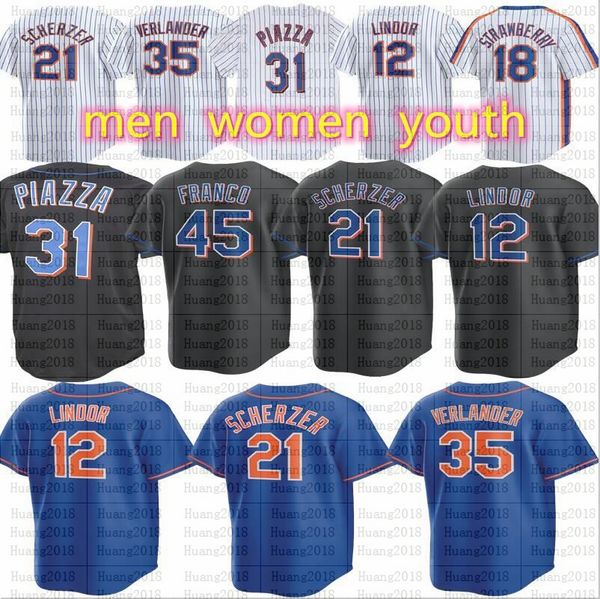 

35 justin verlander pete alonso baseball jerseys francisco lindor edwin diaz jeff mcneil max scherzer starling marte senga kodai brandon nim, Blue;black