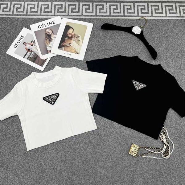 

34% off summer new inverted triangle family slim fit short women, White;black