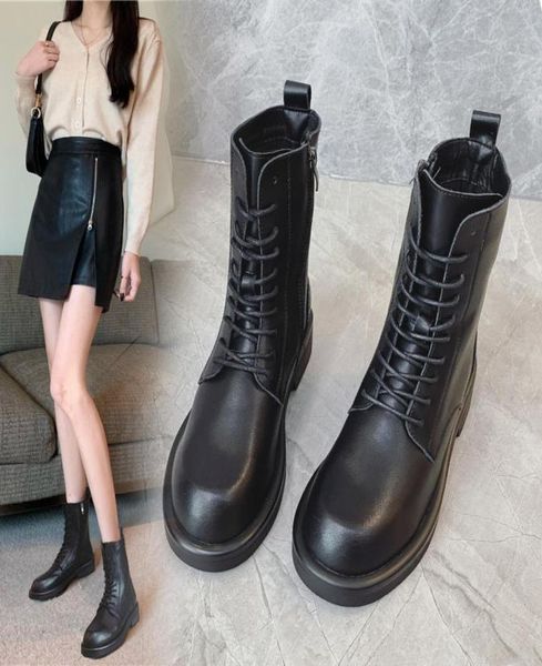 

boots20ssmnlc20 women shoes boots wonderland flat ranger bottes femmes booties martin boots9528564, Black