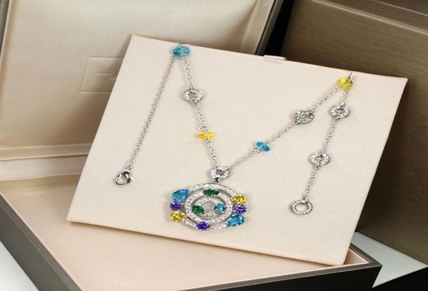 

women necklaces jewelry cubic zircon 18k gold plated necklaces women wedding party necklace1283495, Silver