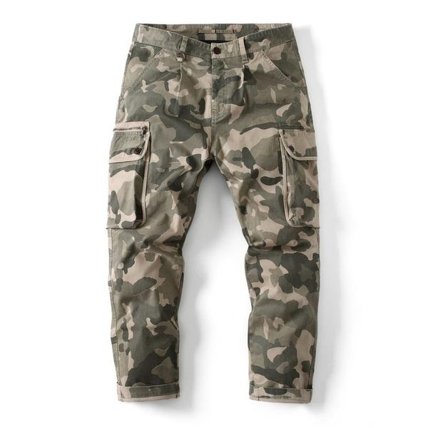 

pants trendy camouflage cargo joggers pants men casual military pants loose baggy army style trousers streetwear retro harem pants, Black