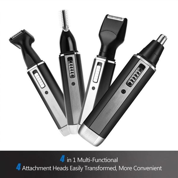 

4 in 1 nose trimmer mens electric hair trimmer usb rechargeable grooming shaving eyebrow sideburns men's facial and body faci2934