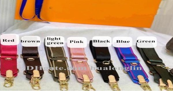 

fashion designer woman bag strap belt straps handbag purse original box with letters flowers hook hanger whole discount1575937, Black