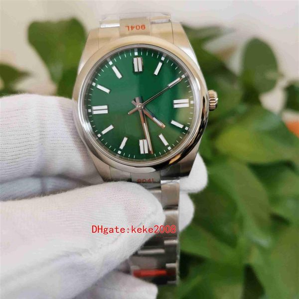 

7 colors ew men wristwatches watches 126000 124300 41mm 36mm stainless 904l green dial luminescent sapphire eta 3230 movement 2559, Slivery;brown