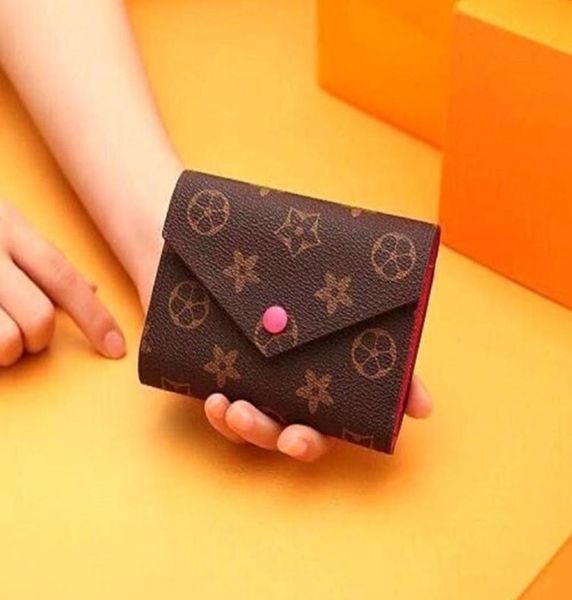 

m41938 classic designer victorlne wallet hasp button women short wallets empreinte luxury fashion mini pouch coin purse zippy card2937314, Red;black
