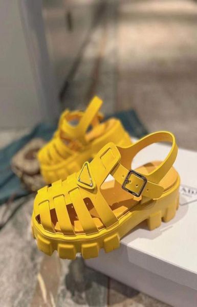 

spring summer new style woman thick bottom casual sandals ladies candy color comfortable shoes femal hollow out ankle strap sandal6022831, Black