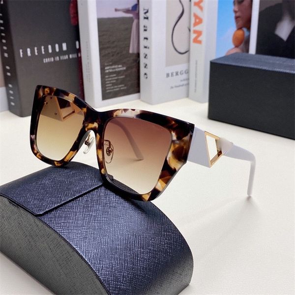 

luxury designer sunglasses for men and women plate square large frame glasses spr21y fashion geometric mirror leg shading sports glasses, White;black