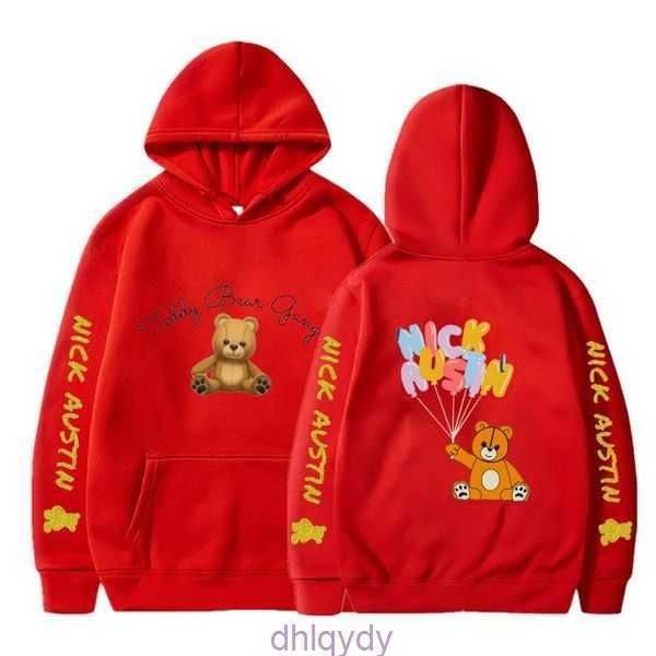 

size men's hoodies 2023 plus female male pullovers nick austin teddy bear printed sweatshirts fashion women long sleeve 5 04b4, Black
