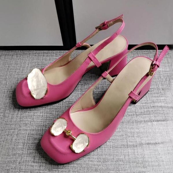 

summer leather closed sandals designer t stage elegant fashion highheeled sandals french vintage office shoes7053956, Black