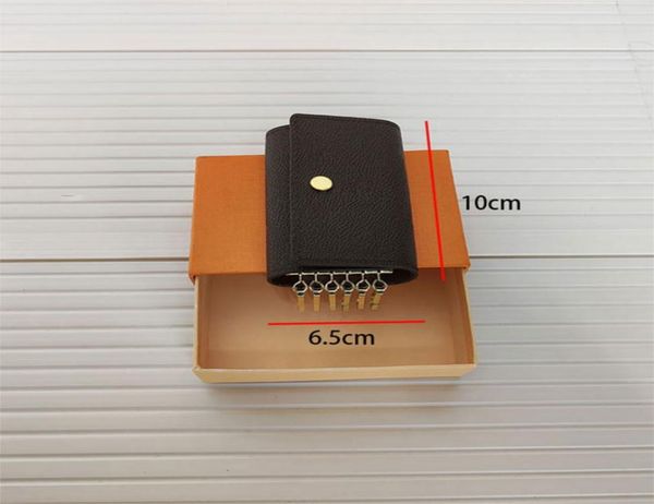 

key wallets old flower famous classical designer womens 6 key holder luxury purse leather mens card holders hasp imit4979562, Red;black