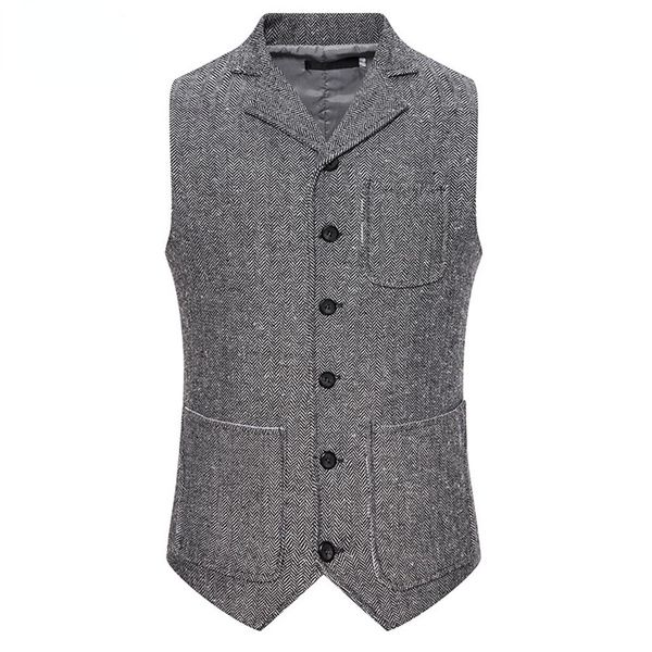 

blazers new arrival dress vests for men slim fit mens suit vest male waistcoat gilet homme casual sleeveless formal business jacket, White;black