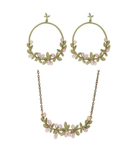 

earrings necklace csxjd 2022 genuine version plant jewelry thyme natural pearl and earringsearrings8560364, Silver