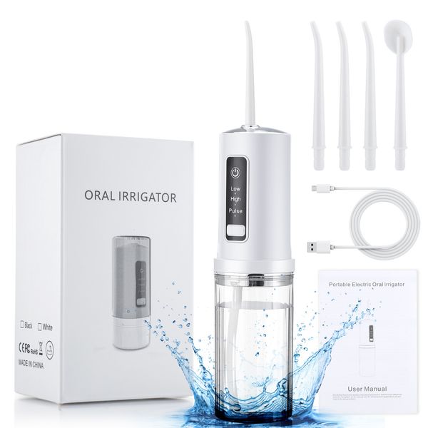 

other oral hygiene est irrigator usb rechargeable water flosser portable dental jet 300ml tank proof teeth cleaner 230421