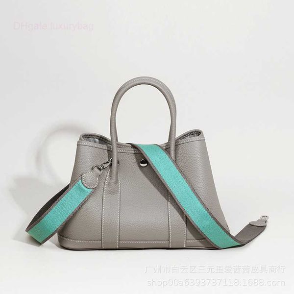 

designer herbag garden party evening new leather women's one shoulder diagonal simple garden handheld shopping bucket bag