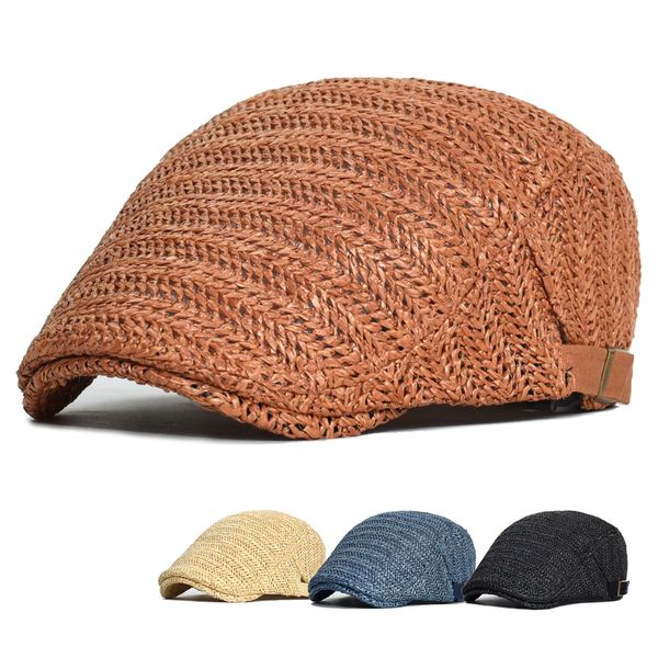 

berets spring summer mesh sboy caps breathable casual outdoor beret flat ivy hats fashion solid caps 230421, Blue;gray