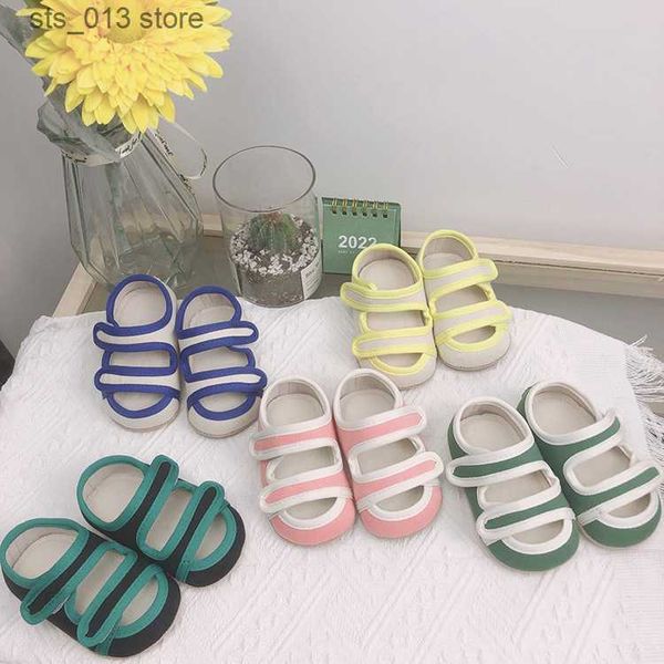 

first walkers summer style baby barefoot sandals cotton cloth soft sole infant first walkers fashion sports sandal for prewalkers t230422