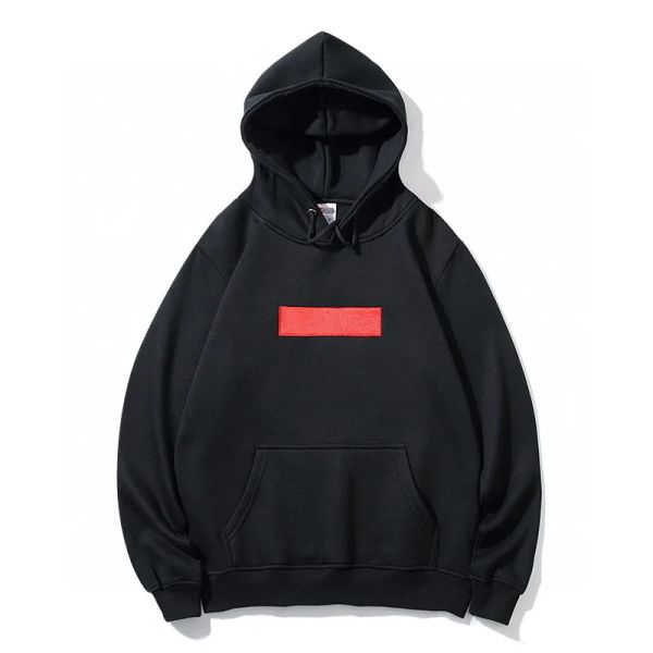

r men's hoodie sweatshirt supermes men's hooded sweatshirt sheer fleece high street pullover fall/winter streetwear s-3xl, Black