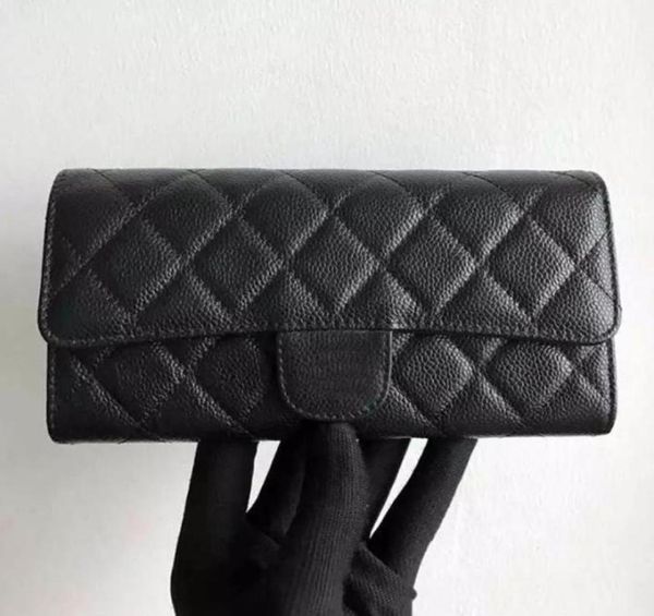 

2023 wallets luxury bags cross body designer women wallet sacoche card holders one underarm flap handbags bag black caviar leather8676717, Red;black