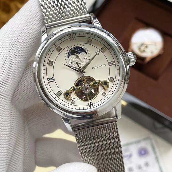 

omeg wrist watches for men 2023 new mens watches all dial work automatic machinery watch brand chronograph clock men fashion rr02, Slivery;golden