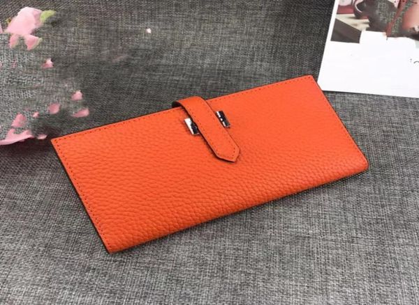 

5a r brand wallets original whole ladies togo leather zipper long coin purse classic fashion casual card holder cre5927785, Red;black