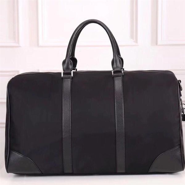 

travel bag men's large-capacity travel luggage men's handbag leather handbag luggage bag stylish waterproof oxford176c