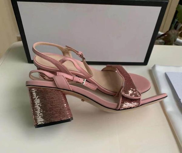 

2021 fashion women039s highheeled sandals sell well comfortable and letters have unique styles leather soles are suitabl5926803, Black
