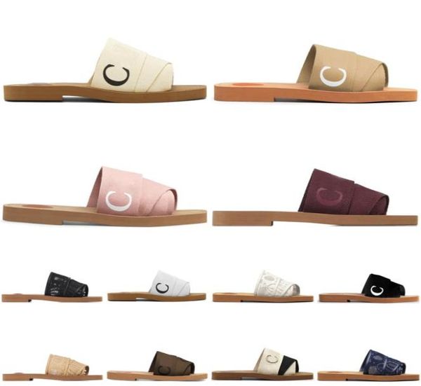 

women sandals designer slides luxury woody slippers white black sail womens fashion outdoor beach slipper shoes6112508
