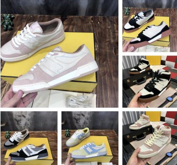 

ff match sneakers designer casual shoes men women vintage suede beige sneaker trainer low canvas shoe5485584
