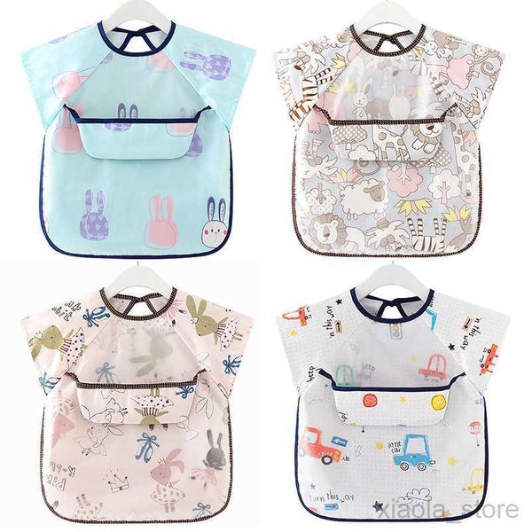 

bibs burp cloths baby bibs waterproof dwarfproof infant water eating children sleeveless with pocket bandana bib cute soft cotton meal burp