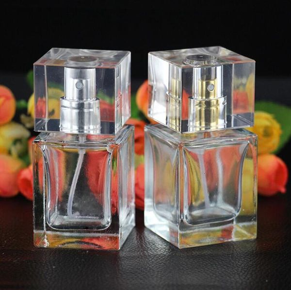 

30ml clear lucency glass empty perfume spray bottle parfums vapoization glass bottle