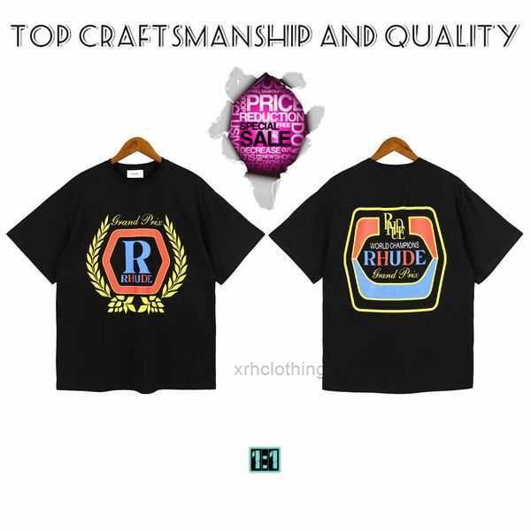 

designer tshirts men's t-shirts rhude t shirts craftsmanship mens summer fashion street casual short sleeve beach style tees cotton pri, White;black