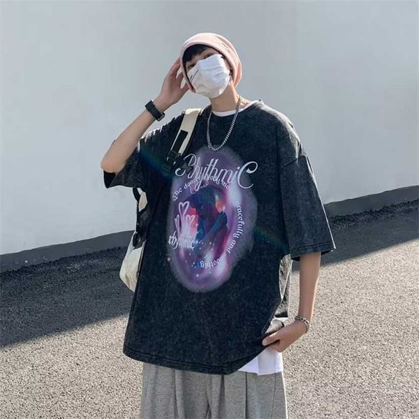 

26% off clothing designer quality street t-shirt women's dark black hip hop fashion print loose size short sleeve summer couple top, White;black