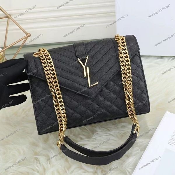 

classic loulou flap envelope shoulder yslitys fashion brand quilted handbag wallet women luxury designer handbag chain crossbody messenger b