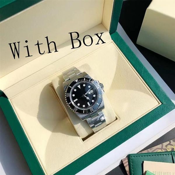 

mens watch ceramic bezel 116610 automatic mechanical 2813 movement stainless steel luminous diving 50m sapphire luxe267d, Slivery;brown