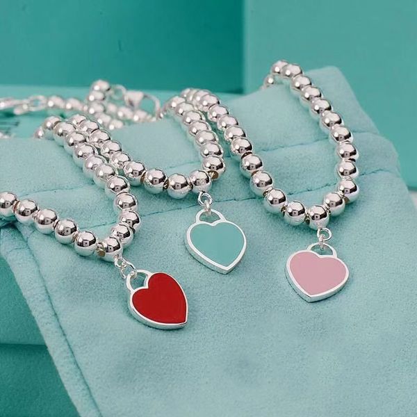

designer bracelet Love Heart Bracelet 925 Silver bracelet Bottom Plating for Girlfriend Souvenir Gift Fashion Charm designer Jewelry