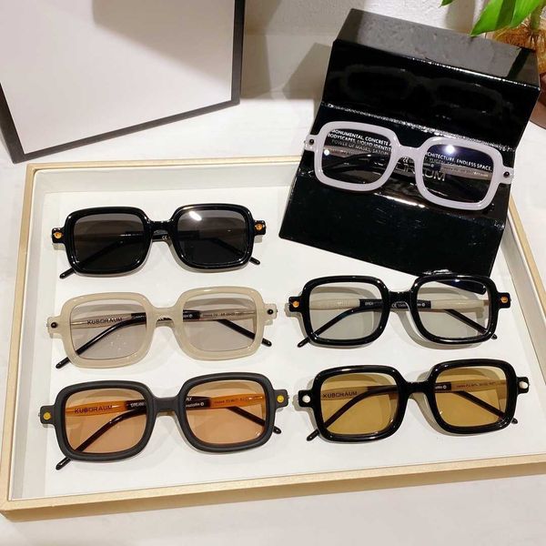 

kuboraum sunglasses german series tough linear style pioneer neutral p2 combination myopia lens frame, White;black