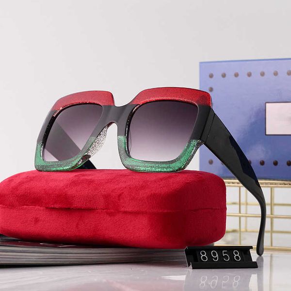 

Fashion G Letter luxury sunglasses GGity 2022 new sunglasses Ladies Sunglasses sunglasses loud voice big square screen red glasses tiktok flat light.