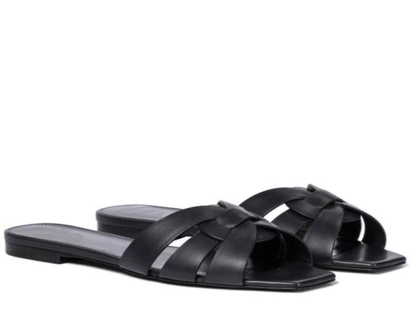 

summer tribute women039s leather slides sandal intertwining strap nu pieds 05 outdoor lady beach sandals slippers ladies comfor2906058, Black