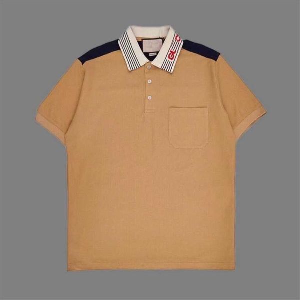 

34% off ceiling level paris short sleeved loose casual t- men's gujia polo shirt, White;black