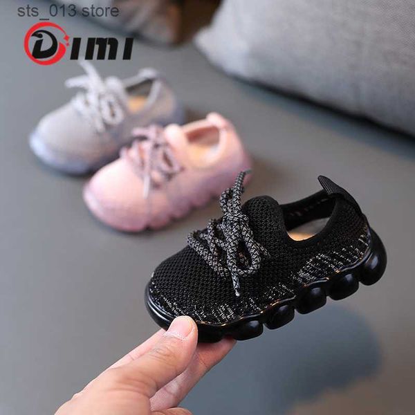 

first walkers dimi 2023 new spring baby shoes boy girl toddler shoes fashion breathable knitting comfortable casual 0-3 year kid sneakers t2