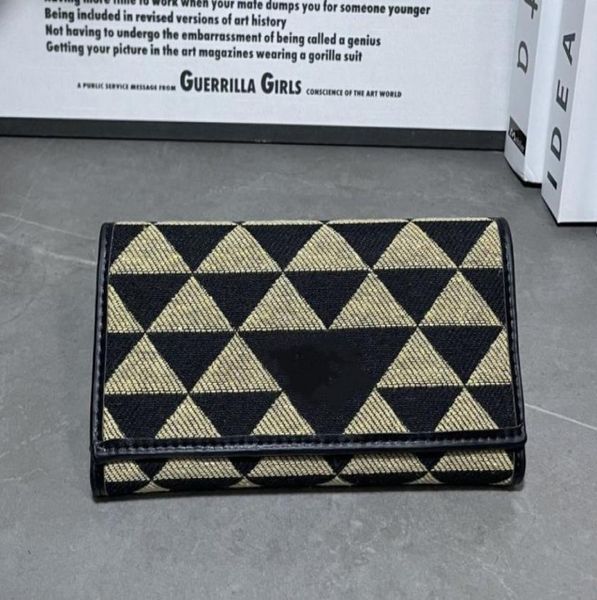 

designer wallet luxury brand card package classical triangle labelhandbag banquet shopping wedding leisure business package 204257887, Red;black