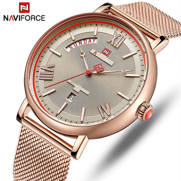 

naviforce men watch luxury brand mens waterproof quartz wrist watches fashion casual date male clock relogio masculino208r, Slivery;brown