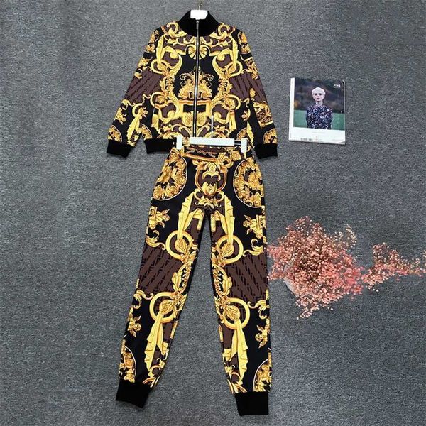 

leisure sportswear women's fashion two-piece set large size trend, White