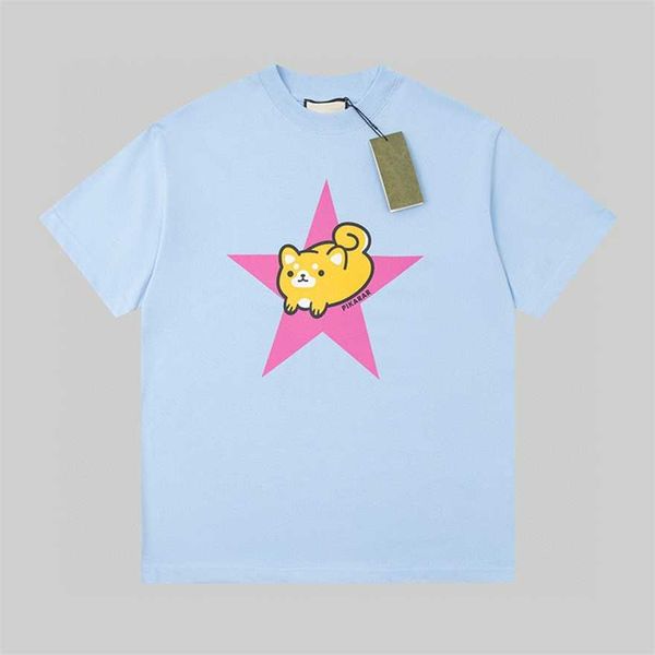 

34% off summer new product co branded japanese anime cute cat loose fitting women's t-shirt fashion couple wear, White