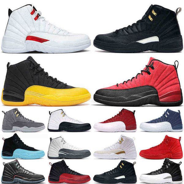 

men basketball shoes 12s 12 twist reverse flu game royal utility dark concord university gold indigo french blue mens trainers