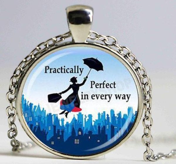 

mary poppins fantasy girl image necklace necklace handmade jewelry6104931, Silver