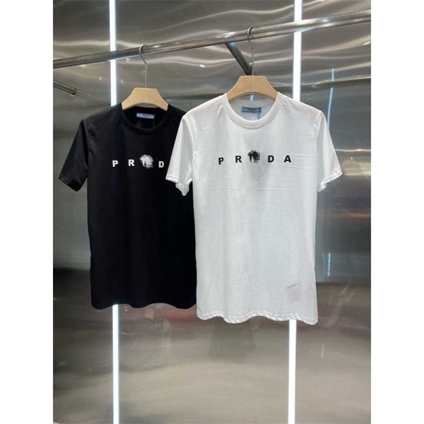 

26% off family spring/summer new lazy leisure simple front and back letter printing slim neutral short sleeve t-shirt for women, White