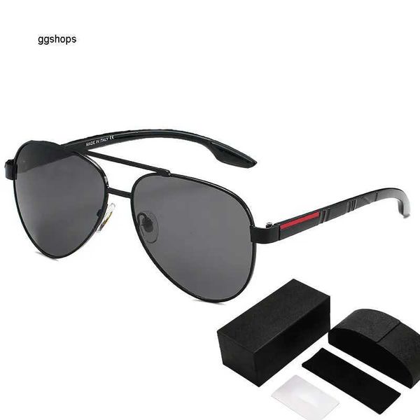 

side letter sunglasses for women made in italy sun block eye glasses beach mens designer sunglasses black silver fashion adumbral with box, White;black